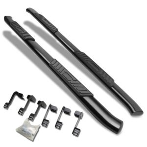 (Oval Tubular Black) Running Board Nerf Bar For 09-18 Ram 1500 2500 3500/19+ Ram 1500 Classic [Crew Cab]