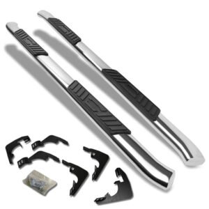 (Oval Tubular Metal) Running Board Nerf Bar For 15+ Chevrolet Colorado (RG)/15+ GMC Canyon (RG) [Crew Cab]