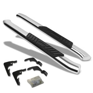 (Oval Tubular Metal) Running Board Nerf Bar For 99-19 Silverado/Sierra [Standard Cab]