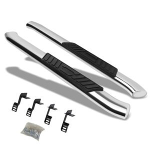 (Oval Tubular Metal) Running Board Nerf Bar For 99-16 Ford F-250/350/450/550 Super Duty (PHN131) [Standard Cab]