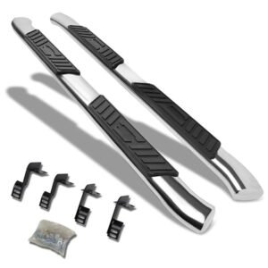 (Oval Tubular Metal) Running Board Nerf Bar For 99-16 Ford F-250/350/450/550 Super Duty (PHN131) [Extended Cab]