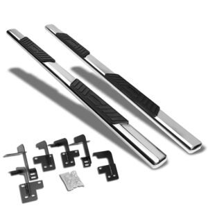 (Straight Oval Metal) Running Board Nerf Bar For 19+ Ram 1500 (DT 5th Gen) [Extended Cab]