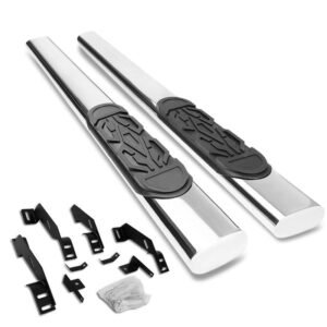 (Straight Oval Tubular Metal) Running Board Nerf Bar For 88-00 Chevrolet GMC C/K-Series [Extended Cab]
