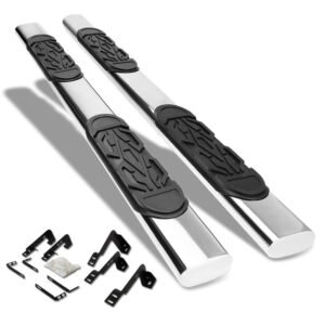 (Straight Oval Tubular Metal) Running Board Nerf Bar For 99-14 Chevrolet Silverado/GMC Sierra GMT800 GMT900 [Crew Cab]