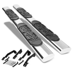 (Straight Oval Tubular Metal) Running Board Nerf Bar For 98-01 Dodge Ram 1500/98-02 2500 3500 [Extended Cab]