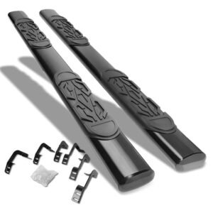 (Straight Oval Tubular Black) Running Board Nerf Bar For 09-18 Ram 1500/19+ Ram 1500 Classic [Extended Cab]