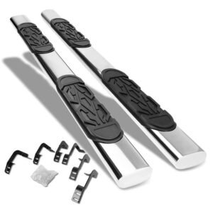 (Straight Oval Tubular Metal) Running Board Nerf Bar For 09-18 Ram 1500/19+ Ram 1500 Classic [Extended Cab]