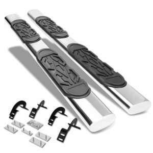 (Straight Oval Tubular Metal) Running Board Nerf Bar For 97-03 Ford F-150/97-99 F-250 (PN-96) [Extended Cab]