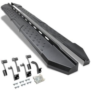 (Industrial Black) Running Board Nerf Bar For 09-18 Ram 1500 2500 3500/19+ Ram 1500 Classic [Crew Cab]