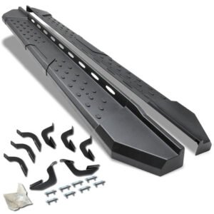 (Industrial T2 Black) Running Board Nerf Bar For 07-21 Toyota Tundra (XK50 2nd Gen) [Crew Cab]