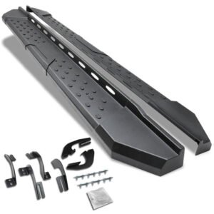 (Industrial Black) Running Board Nerf Bar For 05-22 Toyota Tacoma [Crew Cab]