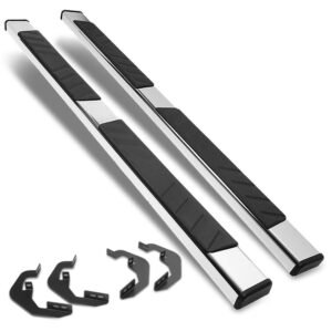(OE Style Metal) Running Board Nerf Bar For 07-18 Silverado Sierra 1500/07-19 2500 3500 HD [Extended Cab]