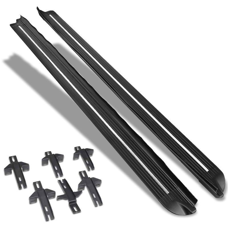 (Flat Body Black) Running Board Nerf Bar For 07-18 Jeep Wrangler 4-Door (JK)