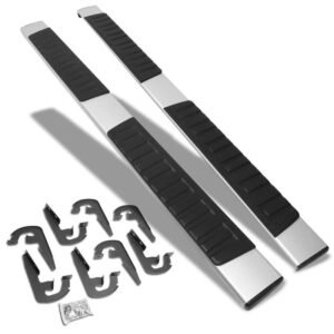(Extruded Flat Metal) Running Board Nerf Bar For 04-14 Ford F-150 (P221 11th, P415 12th Gen) [Extended Cab]