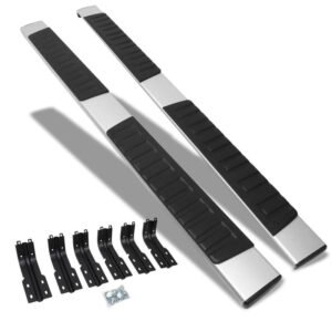 (Extruded Flat Metal) Running Board Nerf Bar For 99-16 Ford F-250/350/450/550 Super Duty (PHN131) [Crew Cab]