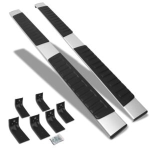 (Extruded Flat Metal) Running Board Nerf Bar For 09-18 Ram 1500 2500 3500/19+ Ram 1500 Classic [Crew Cab]