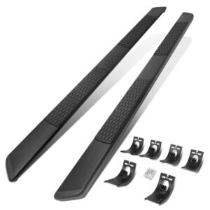 (88″ Flat Honeycomb 2 Pad Black) Running Board Nerf Bar For 09-18 Ram 1500 2500 3500/19+ Ram 1500 Classic [Crew Cab]