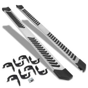 (Flat Board Stripe Pad Metal) Running Board Nerf Bar For 04-14 Ford F-150 (P221 11th, P415 12th Gen) [Extended Cab]