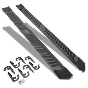 (Extruded Flat Black) Running Board Nerf Bar For 04-14 Ford F-150 (P221 11th, P415 12th Gen) [Crew Cab]