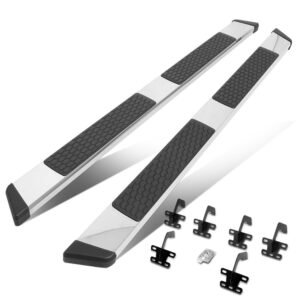 (Flat Honeycomb 2 Pad Metal) Running Board Nerf Bar For 19+ Ram 1500 (DT 5th Gen) [Crew Cab]