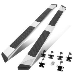 (Flat Honeycomb 2 Pad Metal) Running Board Nerf Bar For 19+ Ram 1500 (DT 5th Gen) [Extended Cab]