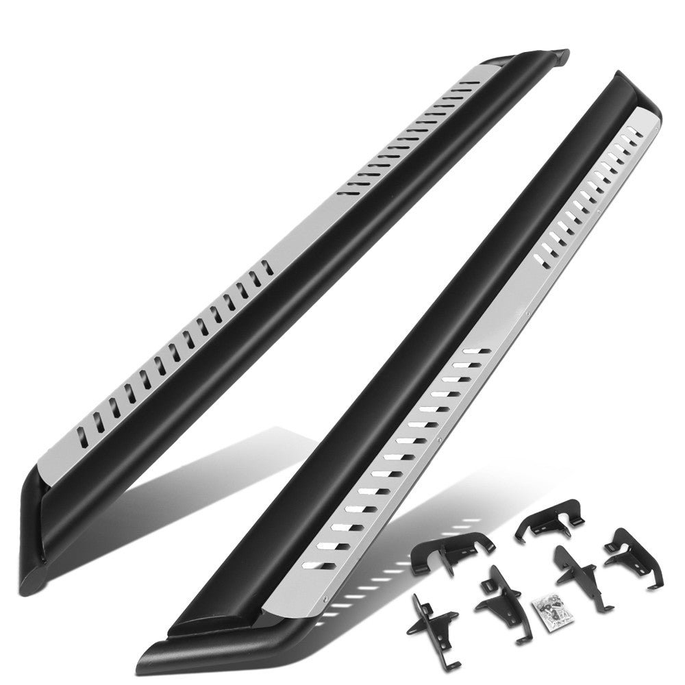 (Oval Dropped Step Metal) Running Board Nerf Bar For 18+ Jeep Wrangler 4DR Unlimited JL