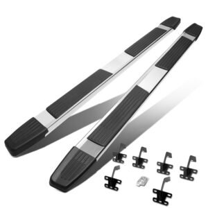 (Flat Step/5.25 Cap T2 Metal) Running Board Nerf Bar For 19+ Ram 1500 (DT 5th Gen) [Crew Cab]