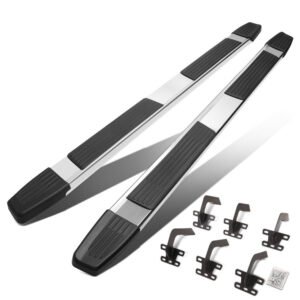 (Flat Step/5.25 Cap Metal) V2 Running Board Nerf Bar For 19+ Ram 1500 (DT 5th Gen) [Extended Cab]