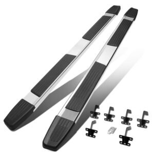 (Flat Step/5.25 Cap Metal) Running Board Nerf Bar For 19+ Ram 1500 (DT 5th Gen) [Extended Cab]