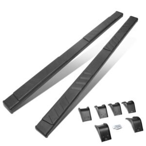 (88″ Flat Board Slant Black) Running Board Nerf Bar For 09-18 Ram 1500/19+ Ram 1500 Classic [Extended Cab]