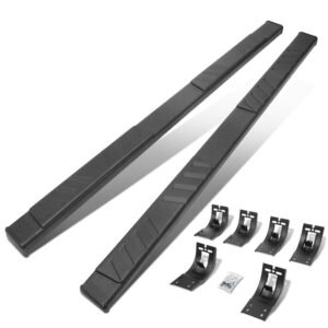 (Flat Board Slant V3 Black) Running Board Nerf Bar For 09-18 Ram 1500 2500 3500/19+ Ram 1500 Classic [Crew Cab]