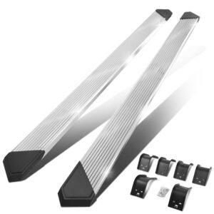 (Pleated Metal) Running Board Nerf Bar For 09-18 Ram 1500 2500 3500/19+ Ram 1500 Classic [Crew Cab]