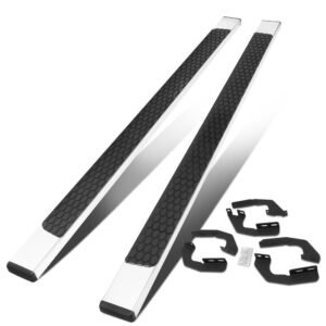 (Flat Honeycomb 1 Pad Metal) Running Board Nerf Bar For 05-22 Toyota Tacoma [Crew Cab]