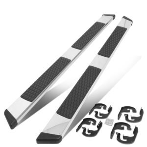 (Flat Honeycomb 2 Pad Metal) Running Board Nerf Bar For 04-14 Ford F-150 (P221 11th, P415 12th Gen) [Crew Cab]