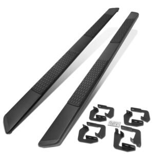(Flat Honeycomb 2 Pad Black) Running Board Nerf Bar For 07-21 Toyota Tundra (XK50 2nd Gen) [Crew Cab]
