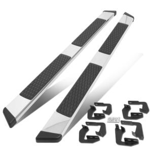 (Flat Honeycomb 2 Pad Metal) Running Board Nerf Bar For 07-21 Toyota Tundra (XK50 2nd Gen) [Crew Cab]