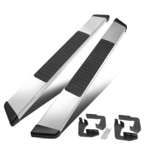 (Flat Honeycomb Slant Pad Metal) Running Board Nerf Bar For 07-17 Toyota Tundra (XK50 2nd Gen) [Standard Cab]