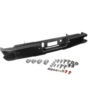 OE Style Black Rear Corner Step Bumper Assembly w/ Parking Sensor Hole For 14-18 Silverado Sierra 1500