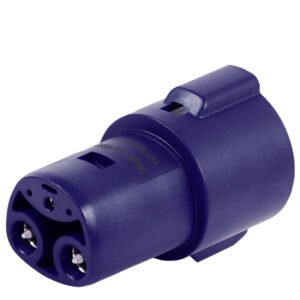 Blue J1772 Female Charger Connector Charging Adapter (Support Level 1 & 2) For Tesla Model 3/S/X/Y
