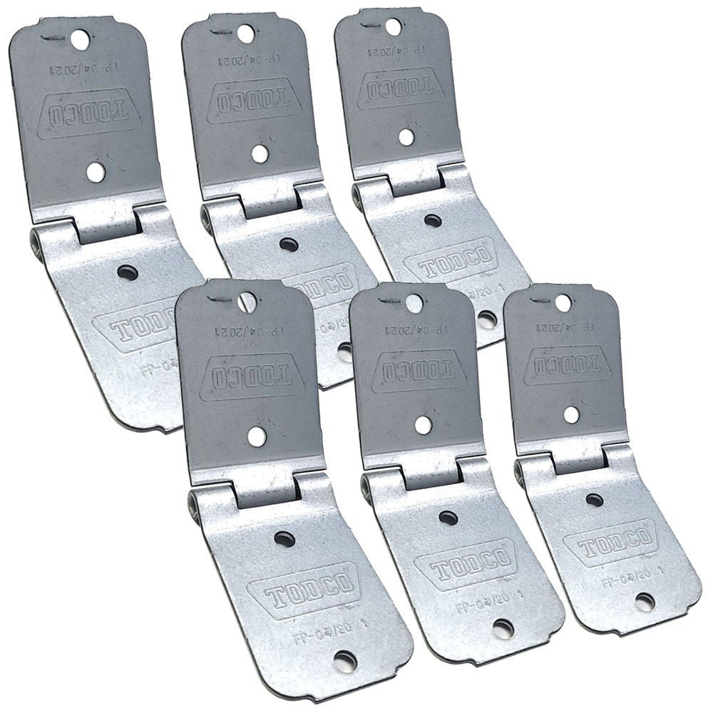 6XTodco 61196 Center Hinge 6-1/8″ x 2″, 1-13/16″ Hole Centers