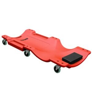 Red 40″ X 19″ Low Profile Automotive Repair Rolling Creepers w/Padded Headrest