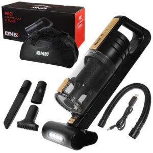 Black/Gold 7.4V High Power Cordless Portable Handheld Style Mini Vacuum Cleaner