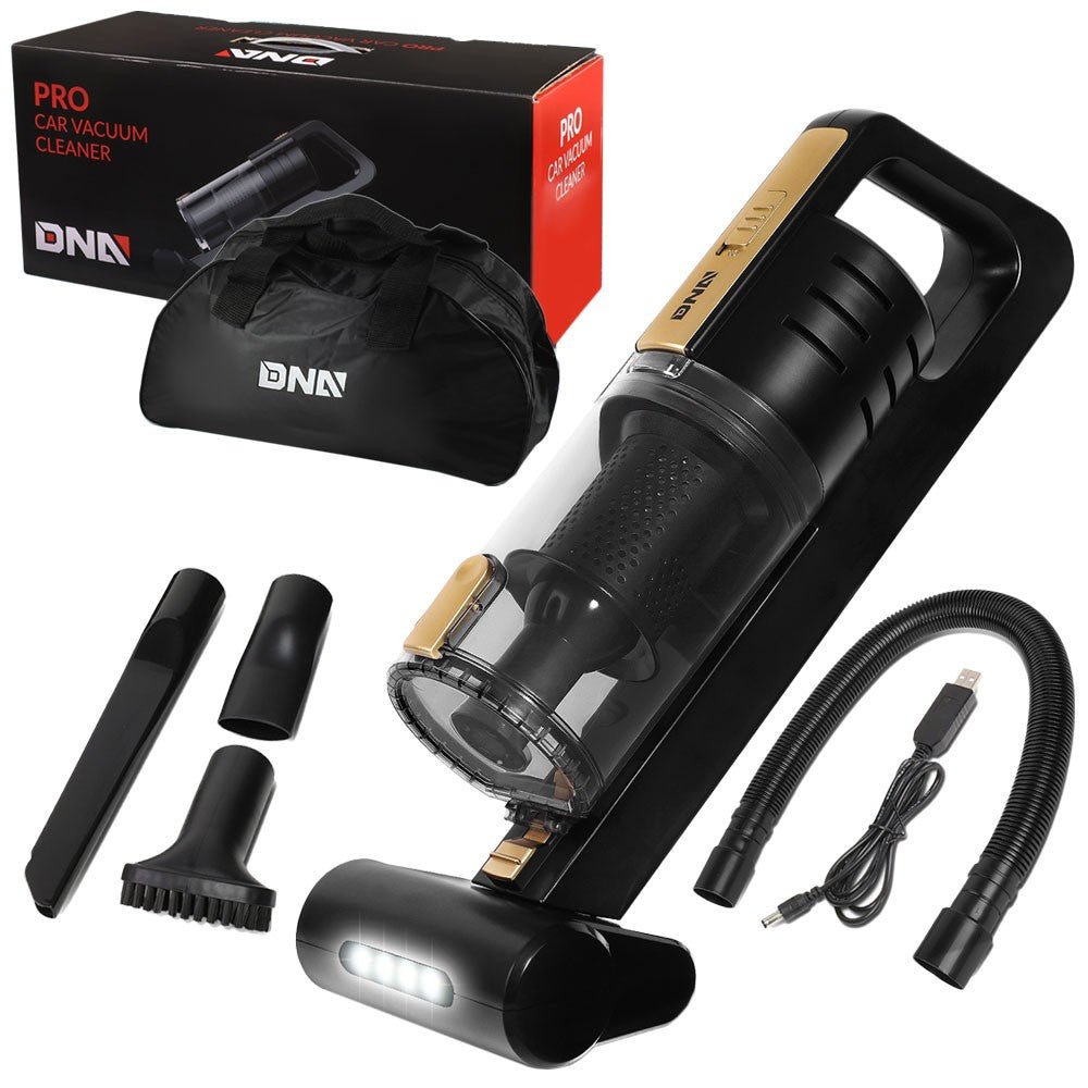Black/Gold 7.4V High Power Cordless Portable Handheld Style Mini Vacuum Cleaner