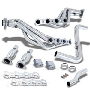 Manzo Stainless Steel Exhaust Manifold+Downpipe For 99-04 Ford F-150 5.4L V8