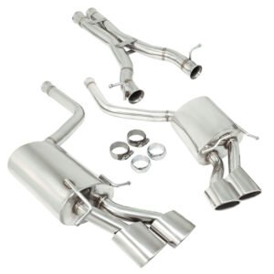 Manzo Stainless Quad Tip CBS Exhaust System For 12-15 Benz C63 AMG W204