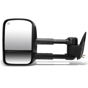 Left/Driver Black Towing Side Mirror Powered Adjustment W/Heated for 03-07 Tahoe