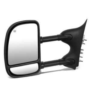 Left/Driver Black Towing Side Mirror Powered W/Heated for 99-07 F-350SD