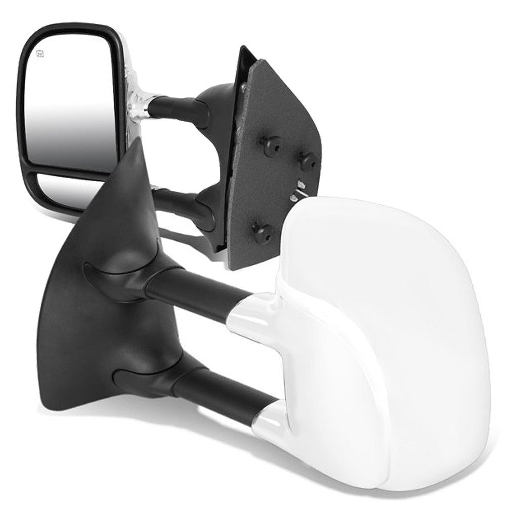 Left/Right Chrome Towing Side Mirror Powered W/Heated for 99-07 F-250SD
