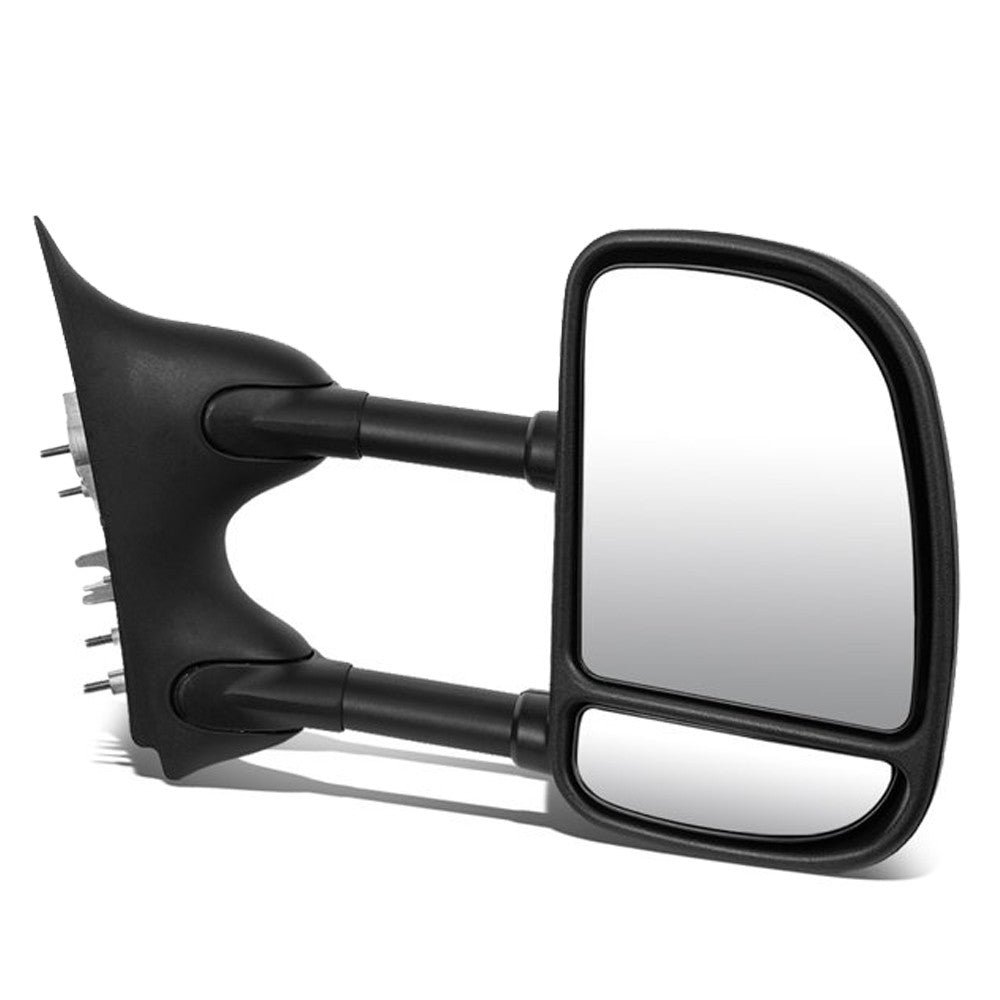 Right/Passenger Black Towing Side Mirror Manual Adjustment for 99-07 F-250 SD