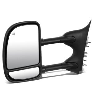 Left Black Towing Side Mirror Powered Adjustment W/Heated for 99-07 F-350 SD